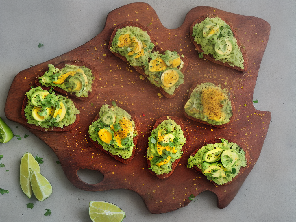 Smashed Avocado Toast with Turmeric and Chilli Flakes