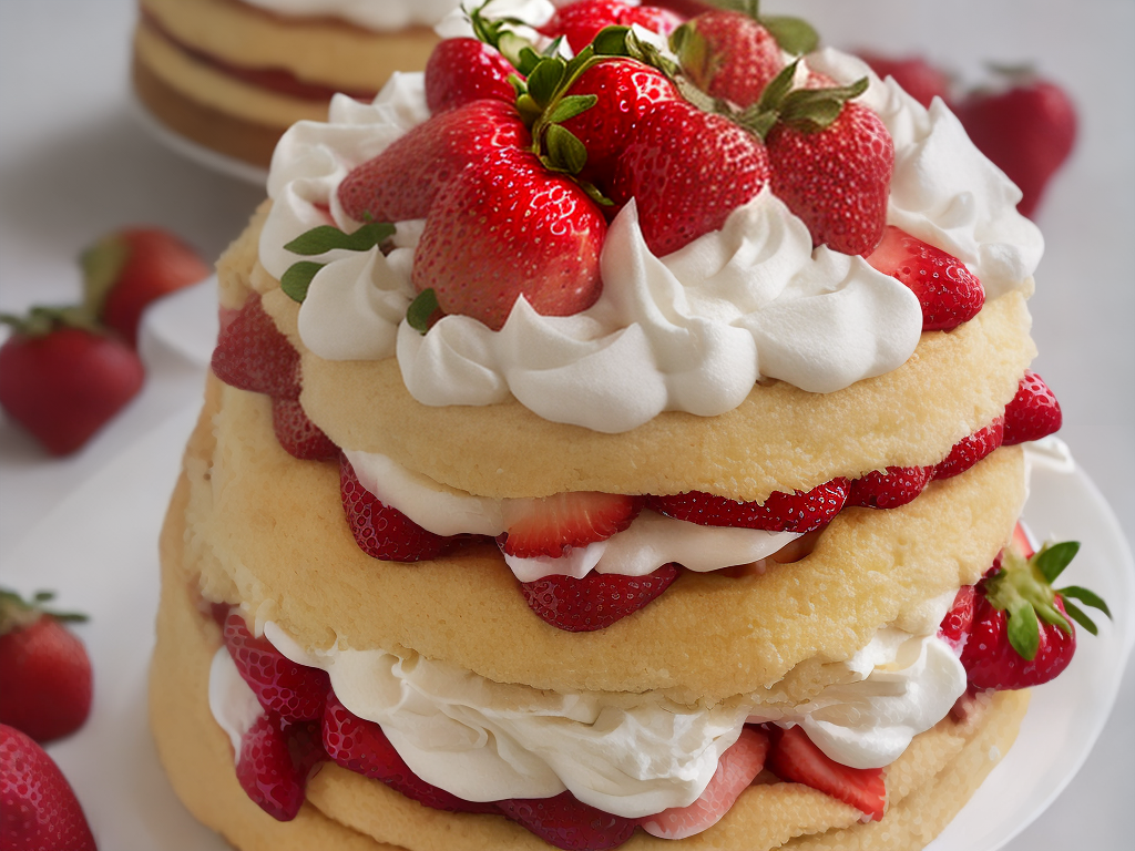 Strawberry Shortcake with Homemade Whipped Cream